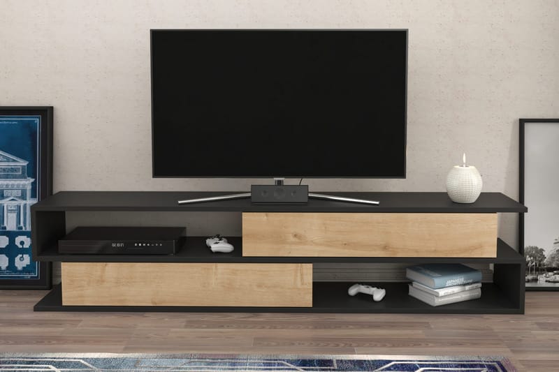 Desgrar Tv-bänk 160x38,6 cm - Antracit - TV bänk & mediabänk