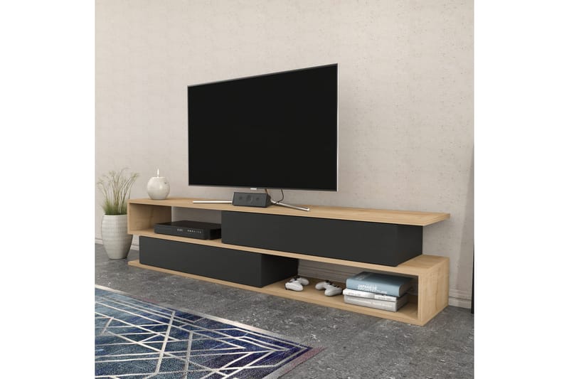Desgrar Tv-bänk 160x38,6 cm - Brun - TV bänk & mediabänk