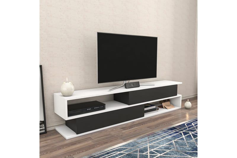 Desgrar Tv-bänk 160x38,6 cm - Vit - TV bänk & mediabänk
