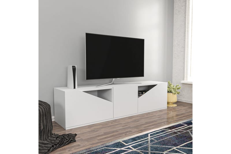 Desgrar Tv-bänk 160x40 cm - Vit - TV bänk & mediabänk