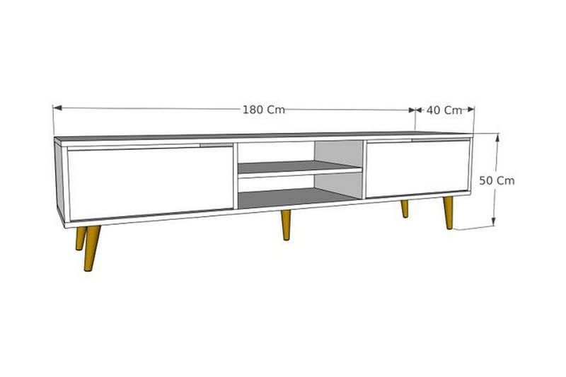 Desgrar Tv-bänk 180x50 cm - Flerfärgad - Möbler - Tv möbel & mediamöbel - TV bänk & mediabänk