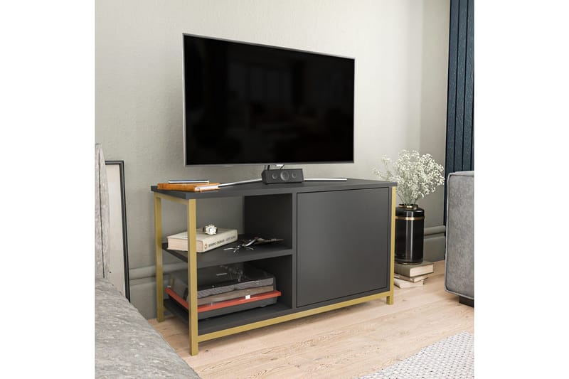 Desgrar Tv-bänk 89,6x50,8 cm - Guld - Möbler - Tv möbel & mediamöbel - TV bänk & mediabänk