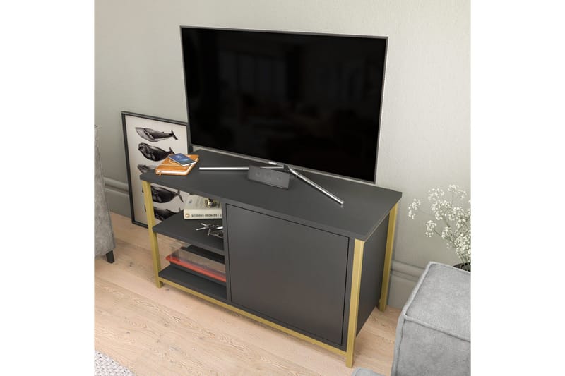 Desgrar Tv-bänk 89,6x50,8 cm - Guld - Möbler - Tv möbel & mediamöbel - TV bänk & mediabänk
