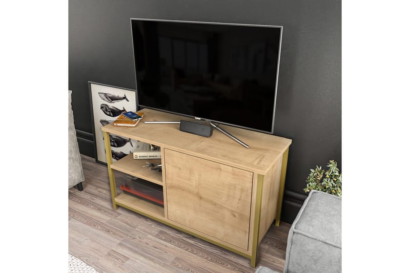 Desgrar Tv-bänk 89,6x50,8 cm - Guld - Möbler - Tv möbel & mediamöbel - TV bänk & mediabänk