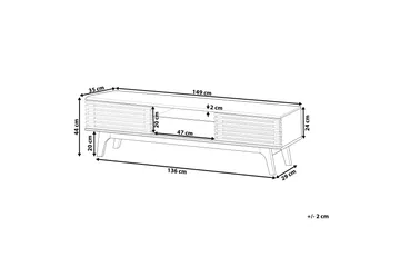 Detroit Tv-Bänk 35x149 cm - Trä/Natur - Möbler - Tv möbel & mediamöbel - TV bänk & mediabänk