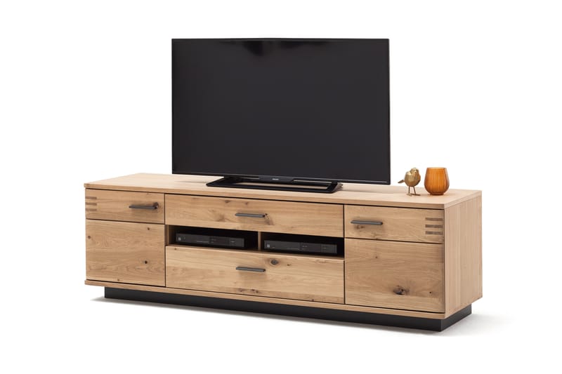 Dimoff TV-Bänk 180 cm - Ek/Antracit - TV bänk & mediabänk