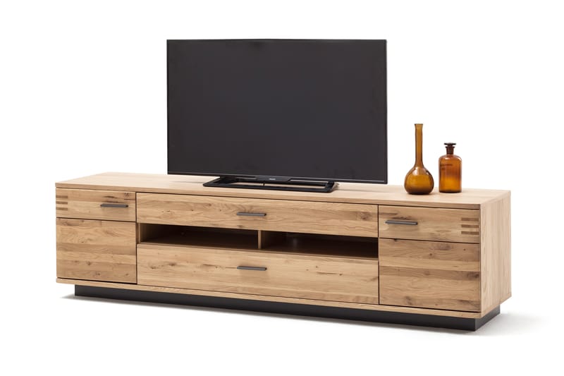 Dimoff TV-Bänk 210 cm - Ek/Antracit - TV bänk & mediabänk