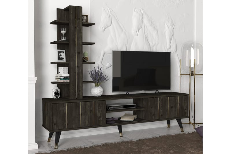 Echten Tv-bänk 180 cm - Mörkbrun - TV bänk & mediabänk