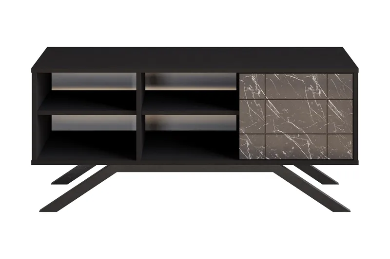 Einbeck Tv-bänk 130 cm - Svart - Möbler - Tv möbel & mediamöbel - TV bänk & mediabänk