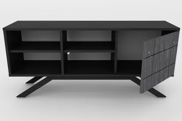 Einbeck Tv-bänk 130 cm - Svart - Möbler - Tv möbel & mediamöbel - TV bänk & mediabänk
