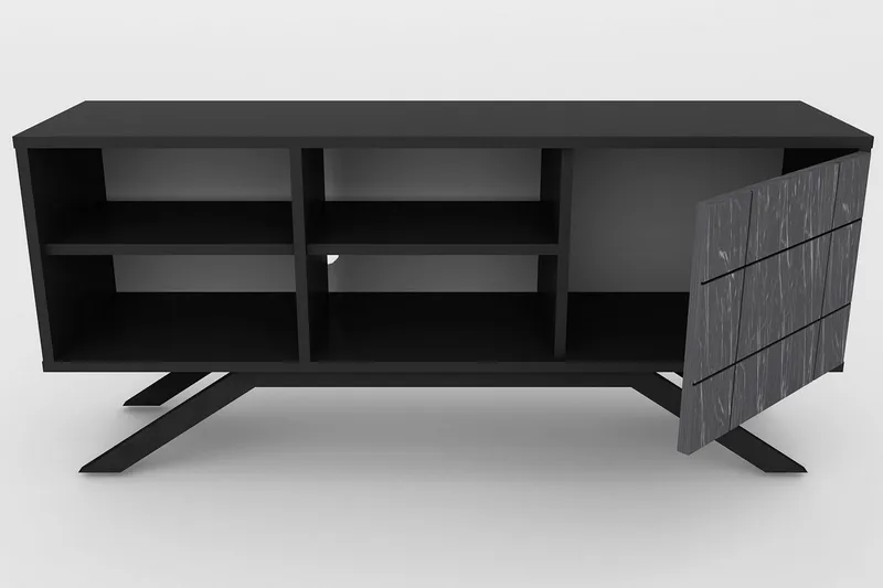 Einbeck Tv-bänk 130 cm - Svart - Möbler - Tv möbel & mediamöbel - TV bänk & mediabänk