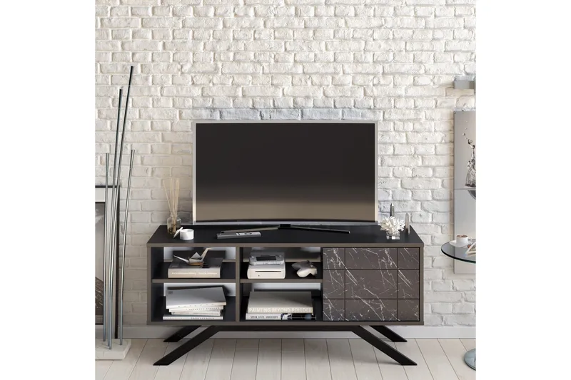 Einbeck Tv-bänk 130 cm - Svart - Möbler - Tv möbel & mediamöbel - TV bänk & mediabänk