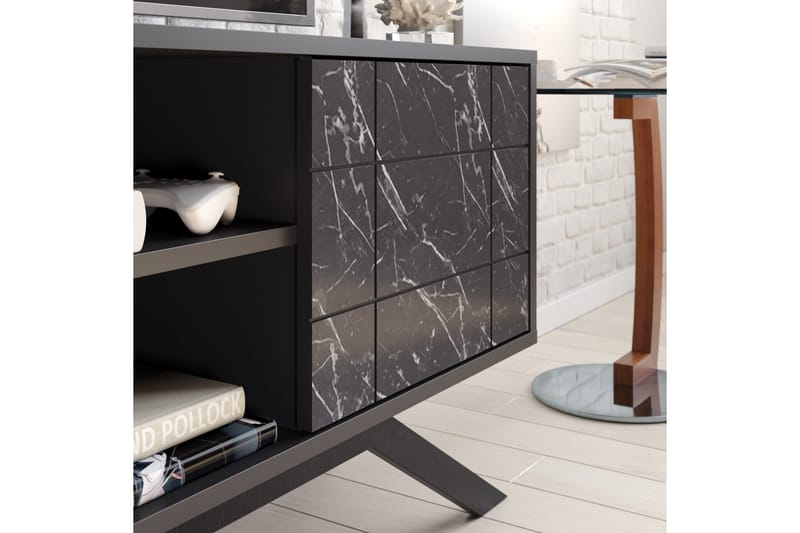 Einbeck Tv-bänk 130 cm - Svart - Möbler - Tv möbel & mediamöbel - TV bänk & mediabänk