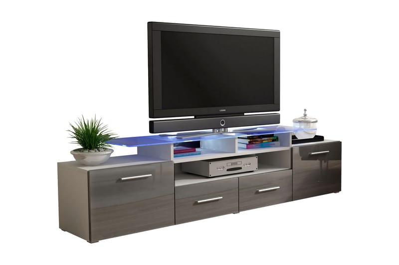 Evora TV-bänk 194x39x39 cm - Beige/Grå - Möbler - Tv möbel & mediamöbel - TV bänk & mediabänk
