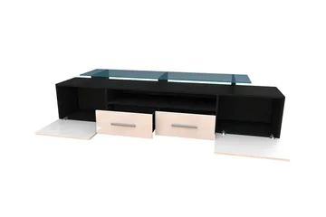 Evora TV-bänk 194x39x39 cm - Beige/Grå/Vit - Möbler - Tv möbel & mediamöbel - TV bänk & mediabänk