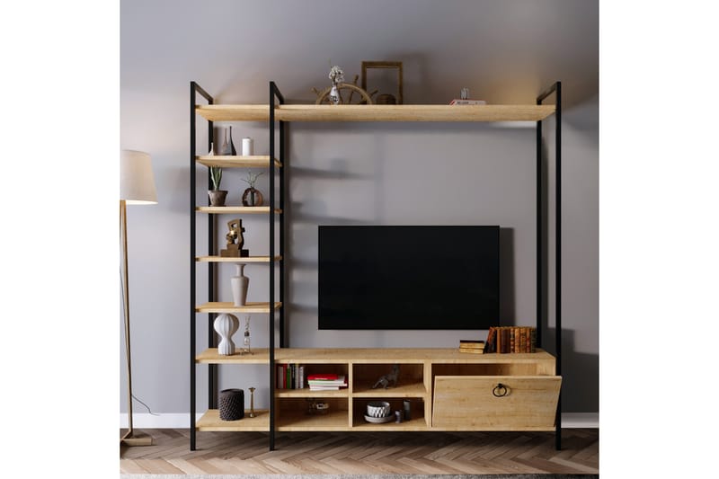 Evrenli Tv-bänk 180 cm - Natur - TV bänk & mediabänk