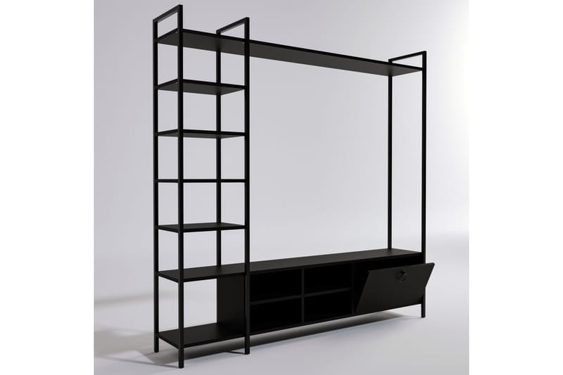 Evrenli Tv-bänk 180 cm - Svart - Möbler - Tv möbel & mediamöbel - TV bänk & mediabänk