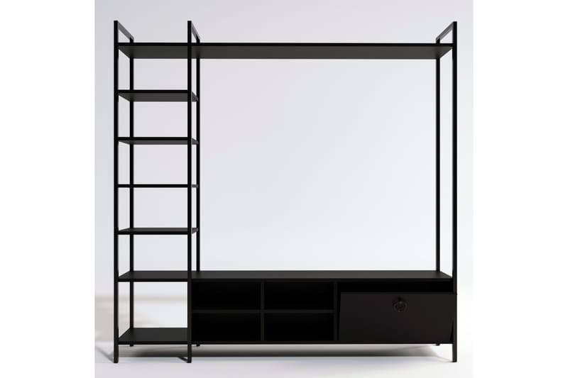 Evrenli Tv-bänk 180 cm - Svart - Möbler - Tv möbel & mediamöbel - TV bänk & mediabänk
