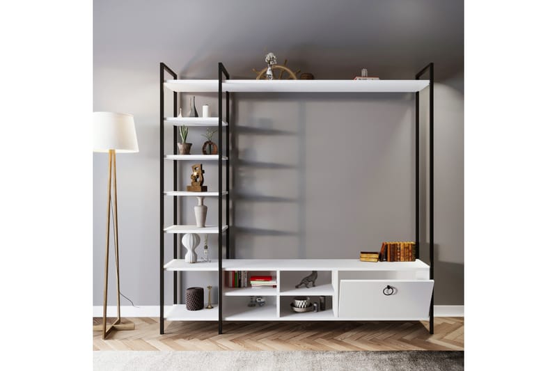 Evrenli Tv-bänk 180 cm - Vit - Möbler - Tv möbel & mediamöbel - TV bänk & mediabänk