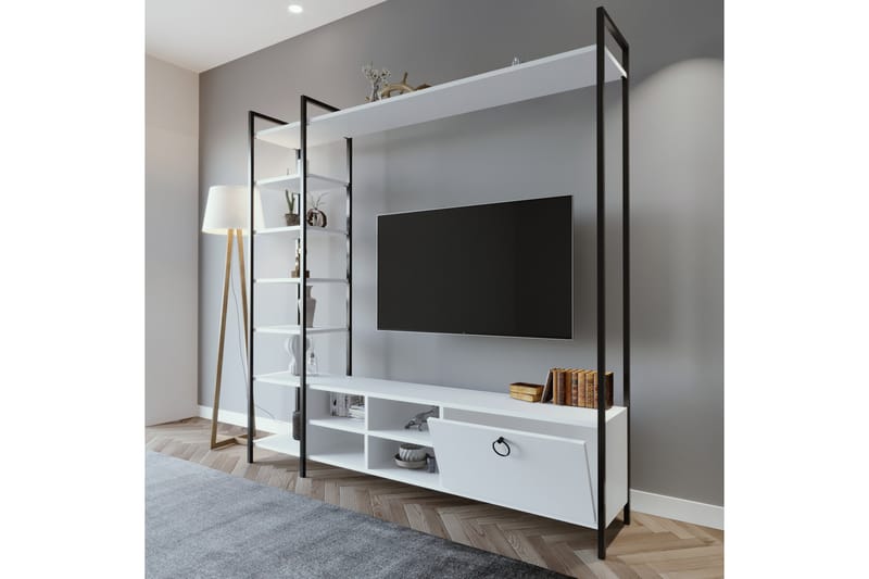 Evrenli Tv-bänk 180 cm - Vit - Möbler - Tv möbel & mediamöbel - TV bänk & mediabänk