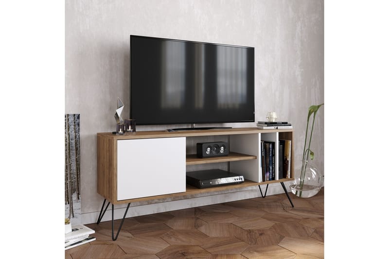 Ficociello TV-Bänk 140 cm - Valnöt|Svart|Vit - Möbler - Tv möbel & mediamöbel - TV bänk & mediabänk