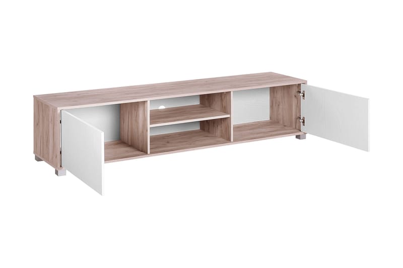 Filteau Tv Bänk 180 cm i Trä - Vit|Beige - Möbler - Tv möbel & mediamöbel - TV bänk & mediabänk