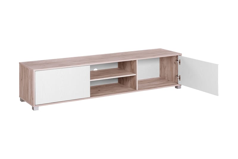 Filteau Tv Bänk 180 cm i Trä - Vit|Beige - Möbler - Tv möbel & mediamöbel - TV bänk & mediabänk