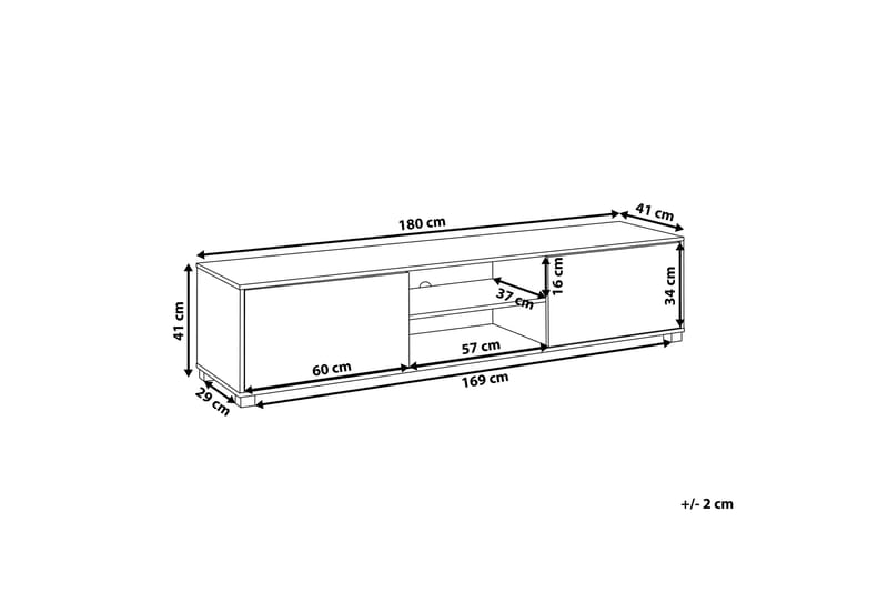 Filteau TV-Bänk 180 cm - Trä/Natur - Möbler - Tv möbel & mediamöbel - TV bänk & mediabänk