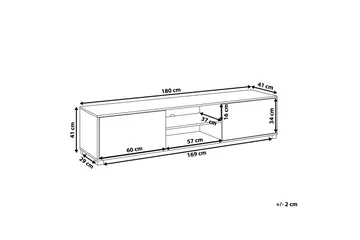 Filteau TV-Bänk 180 cm - Trä/Natur - Möbler - Tv möbel & mediamöbel - TV bänk & mediabänk