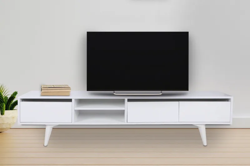 Fresenborg Tv-bänk 180 cm - Vit - Möbler - Tv möbel & mediamöbel - TV bänk & mediabänk
