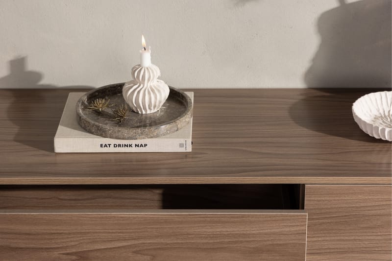 Frihamn Tv-bänk 160x45 cm Brun - Venture Home - Möbler - Tv möbel & mediamöbel - TV bänk & mediabänk