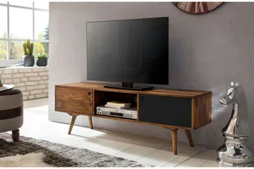 Gateau Golvstående TV Bänk 140 cm med Förvaring i Ljust Trä - Brun - Möbler - Tv möbel & mediamöbel - TV bänk & mediabänk