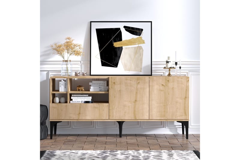 Gerdes Tv-bänk 80 cm - Natur/Vit - Möbler - Tv möbel & mediamöbel - TV bänk & mediabänk