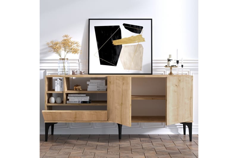 Gerdes Tv-bänk 80 cm - Natur/Vit - Möbler - Tv möbel & mediamöbel - TV bänk & mediabänk