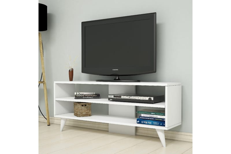Gersby TV-Bänk 120 cm - Vit - Möbler - Tv möbel & mediamöbel - TV bänk & mediabänk
