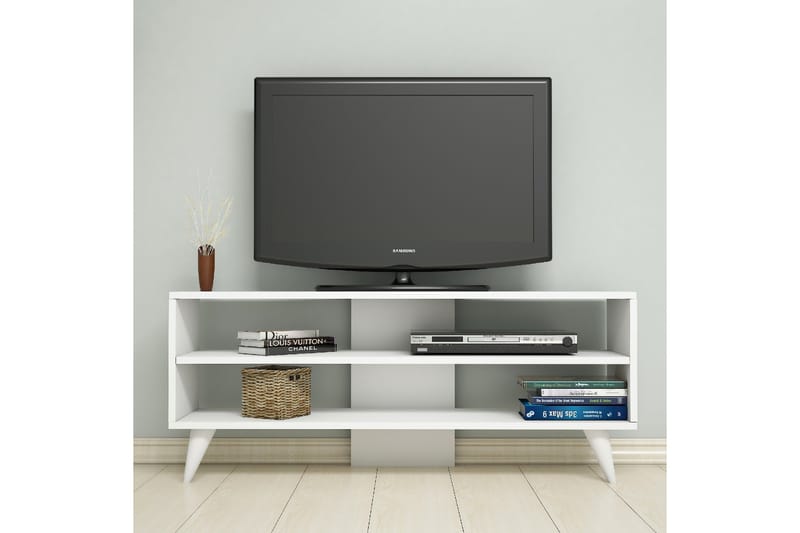 Gersby TV-Bänk 120 cm - Vit - Möbler - Tv möbel & mediamöbel - TV bänk & mediabänk