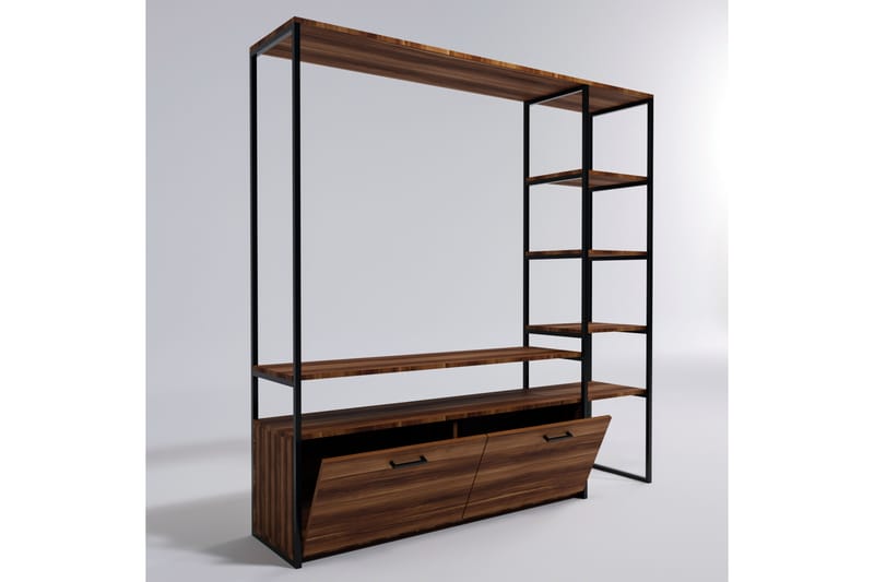 Gilzes Tv-bänk 180 cm - Valnöt - Möbler - Tv möbel & mediamöbel - TV bänk & mediabänk