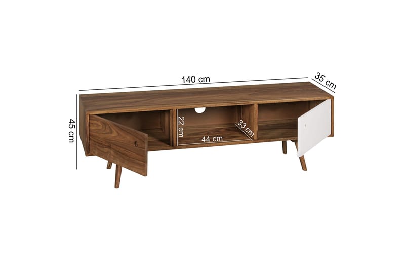 Grasham TV-Bänk 140 cm - Trä/natur - Möbler - Tv möbel & mediamöbel - TV bänk & mediabänk
