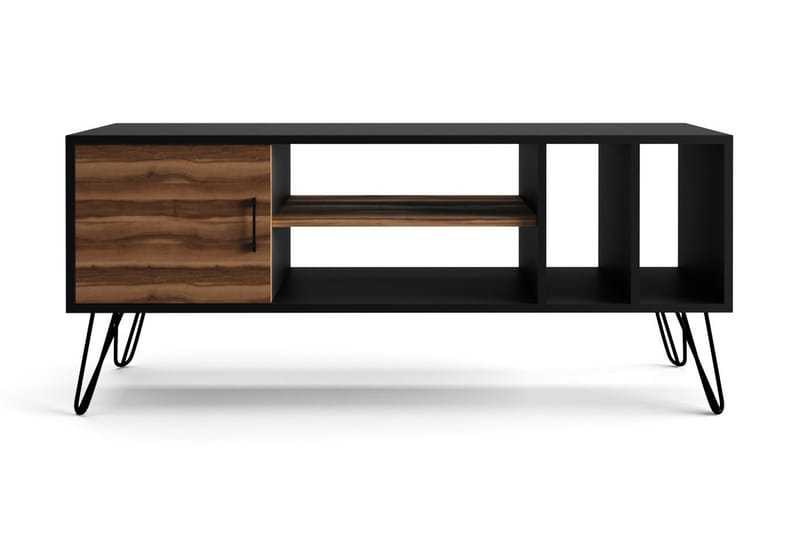 Grootland Tv-bänk 150 cm - Svart/Brun - TV bänk & mediabänk