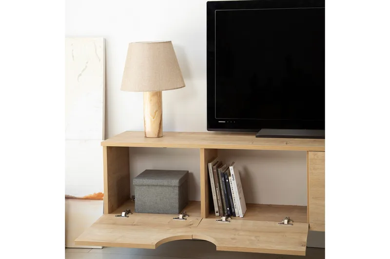 Grotte Tv-bänk 180 cm - Ek - Möbler - Tv möbel & mediamöbel - TV bänk & mediabänk