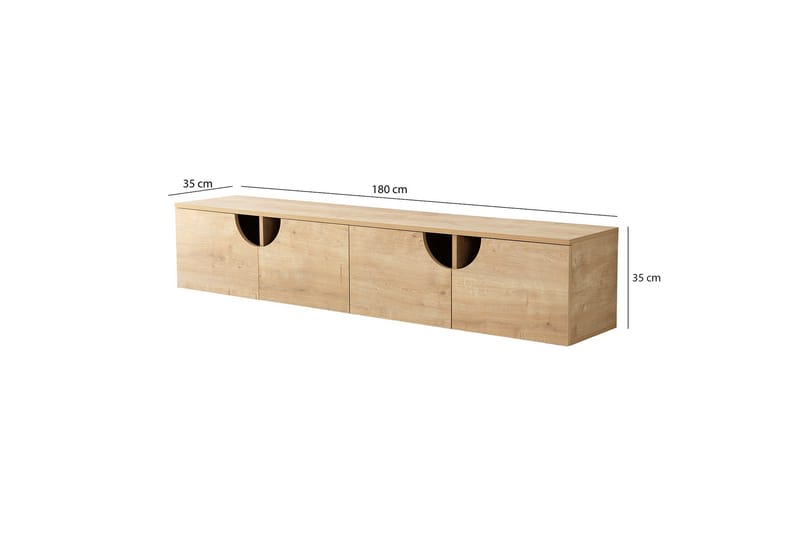 Grotte Tv-bänk 180 cm - Ek - Möbler - Tv möbel & mediamöbel - TV bänk & mediabänk