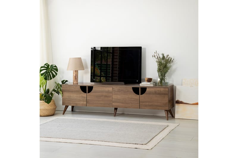 Grotte Tv-bänk 180 cm - Valnöt - TV bänk & mediabänk