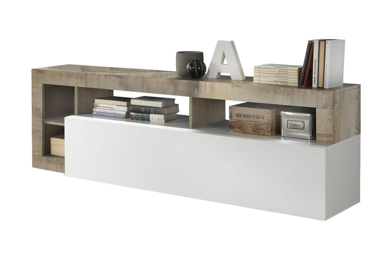 Hamburgan TV-bänk 42x184 cm - Vit - Möbler - Tv möbel & mediamöbel - TV bänk & mediabänk