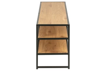 Hasslevik Golvstående TV Bänk 120 cm med Förvaring i Ek - Brun - Möbler - Tv möbel & mediamöbel - TV bänk & mediabänk