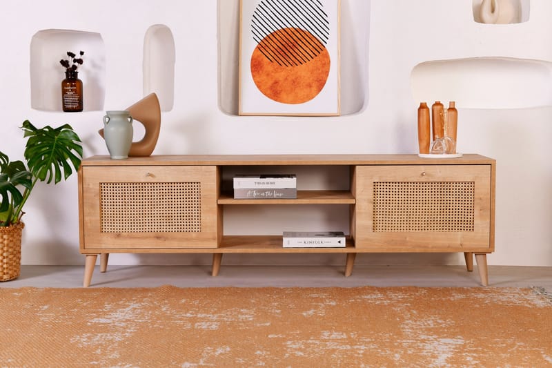 Hazeran Tv-bänk 180 cm - Ek - Möbler - Tv möbel & mediamöbel - TV bänk & mediabänk