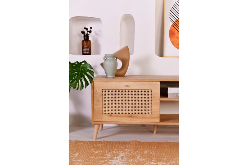 Hazeran Tv-bänk 180 cm - Ek - Möbler - Tv möbel & mediamöbel - TV bänk & mediabänk