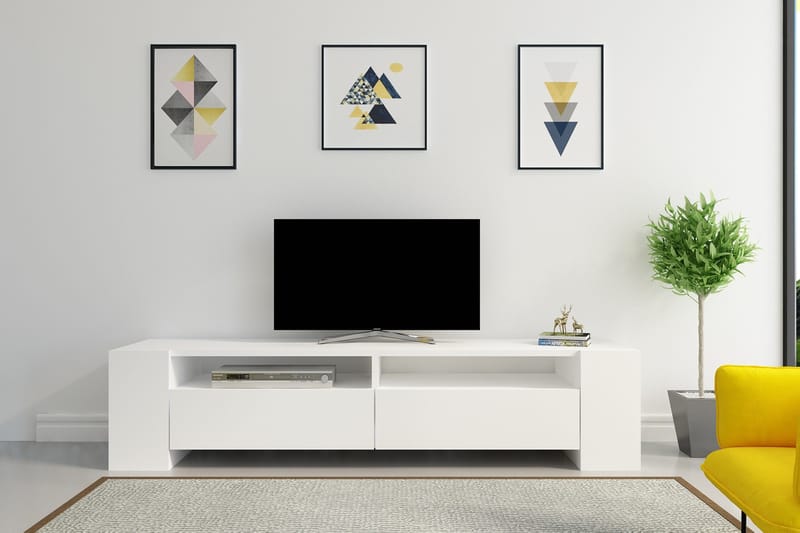 Hejde TV-Bänk 155 cm - Vit - Möbler - Tv möbel & mediamöbel - TV bänk & mediabänk