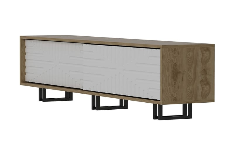 Hejde TV-Bänk 180 cm - Brun/Vit - Möbler - Tv möbel & mediamöbel - TV bänk & mediabänk