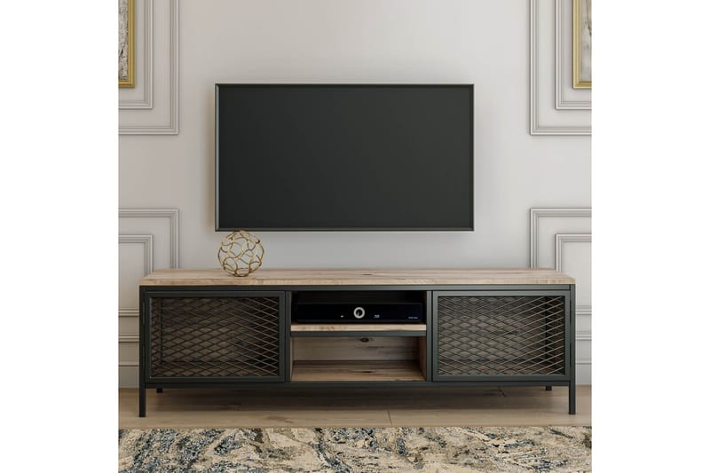 Hellroaring TV-Bänk 150 cm - Ek|Svart - Möbler - Tv möbel & mediamöbel - TV bänk & mediabänk