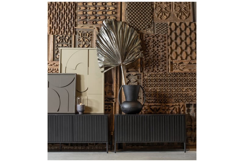 Hemlinge TV-bänk 100 cm - Svart - Möbler - Tv möbel & mediamöbel - TV bänk & mediabänk